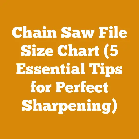 Chain Saw File Size Chart (5 Essential Tips for Perfect Sharpening)