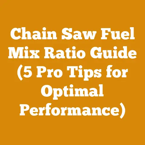 Chain Saw Fuel Mix Ratio Guide (5 Pro Tips for Optimal Performance)