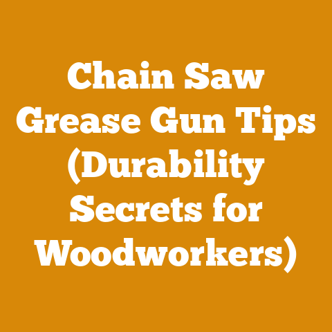 Chain Saw Grease Gun Tips (Durability Secrets for Woodworkers)