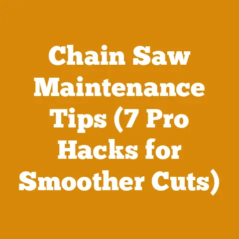 Chain Saw Maintenance Tips (7 Pro Hacks for Smoother Cuts)