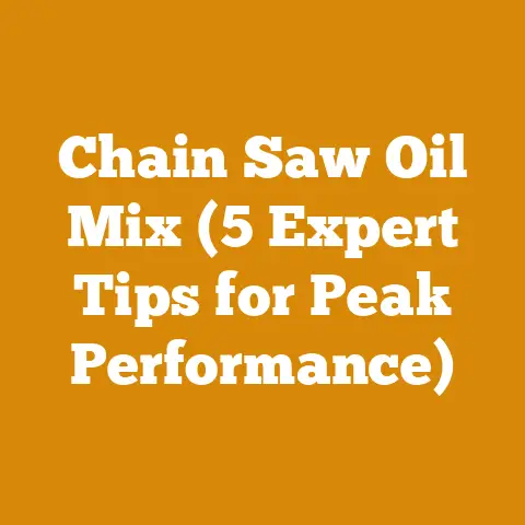 Chain Saw Oil Mix (5 Expert Tips for Peak Performance)