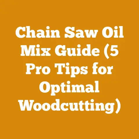 Chain Saw Oil Mix Guide (5 Pro Tips for Optimal Woodcutting)