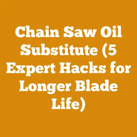 Chain Saw Oil Substitute (5 Expert Hacks for Longer Blade Life)
