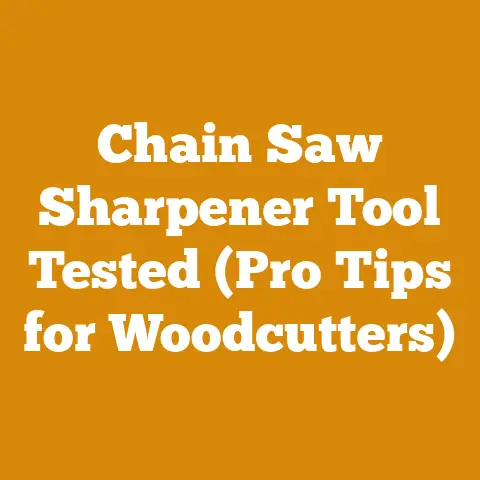 Chain Saw Sharpener Tool Tested (Pro Tips for Woodcutters)