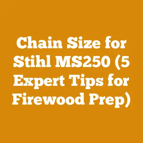 Chain Size for Stihl MS250 (5 Expert Tips for Firewood Prep)