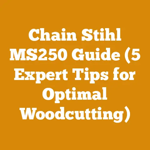 Chain Stihl MS250 Guide (5 Expert Tips for Optimal Woodcutting)
