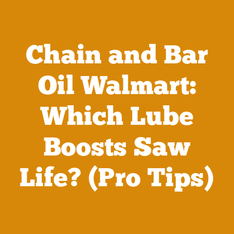 Chain and Bar Oil Walmart: Which Lube Boosts Saw Life? (Pro Tips)