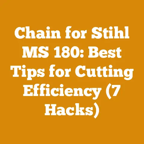 Chain for Stihl MS 180: Best Tips for Cutting Efficiency (7 Hacks)