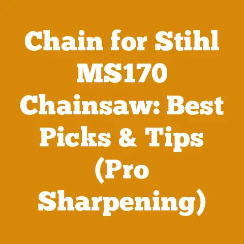 Chain for Stihl MS170 Chainsaw: Best Picks & Tips (Pro Sharpening)
