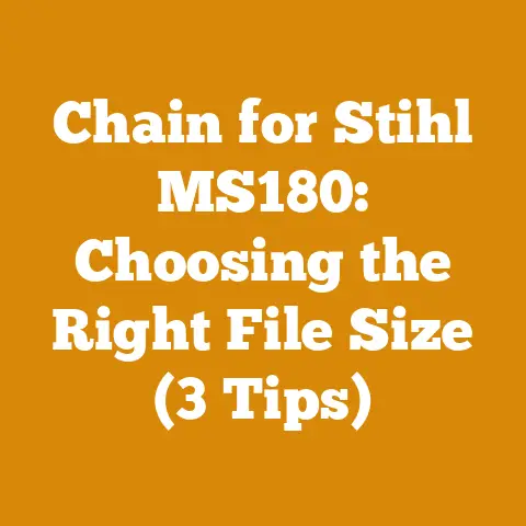 Chain for Stihl MS180: Choosing the Right File Size (3 Tips)