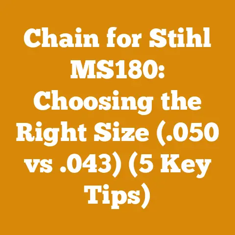 Chain for Stihl MS180: Choosing the Right Size (.050 vs .043) (5 Key Tips)