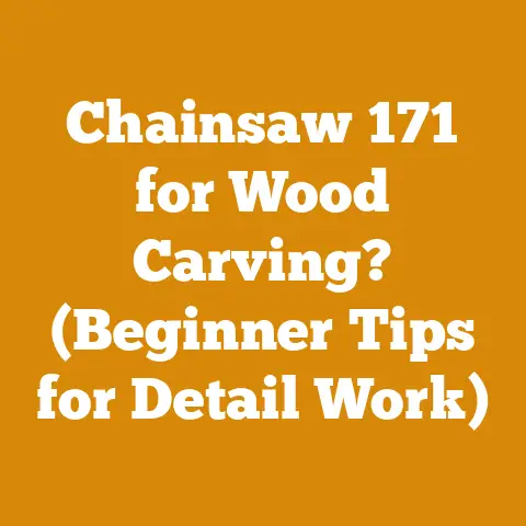 Chainsaw 171 for Wood Carving? (Beginner Tips for Detail Work)