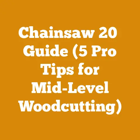 Chainsaw 20″ Guide (5 Pro Tips for Mid-Level Woodcutting)