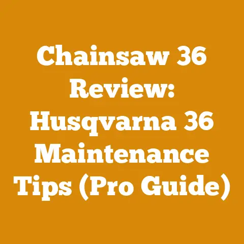 Chainsaw 36 Review: Husqvarna 36 Maintenance Tips (Pro Guide)
