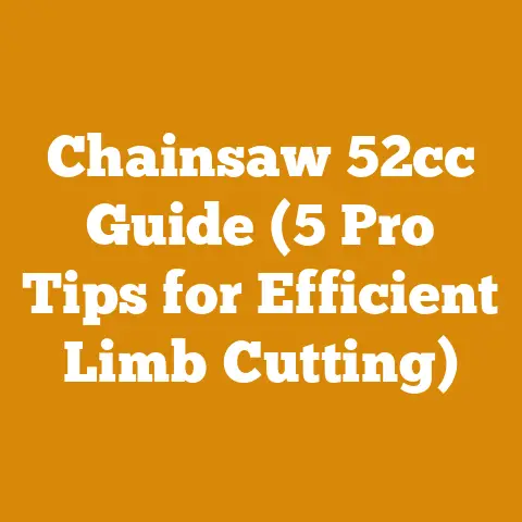 Chainsaw 52cc Guide (5 Pro Tips for Efficient Limb Cutting)