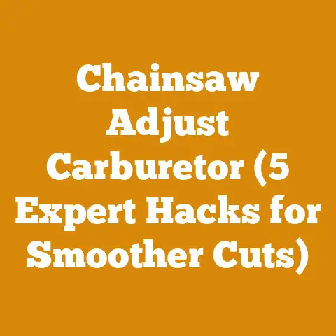 Chainsaw Adjust Carburetor (5 Expert Hacks for Smoother Cuts)