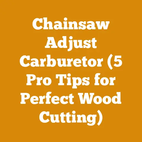 Chainsaw Adjust Carburetor (5 Pro Tips for Perfect Wood Cutting)
