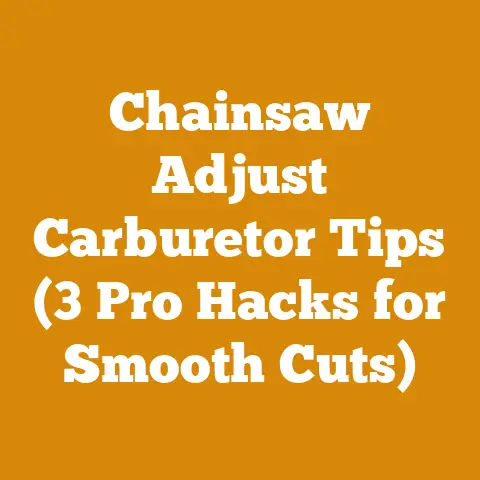Chainsaw Adjust Carburetor Tips (3 Pro Hacks for Smooth Cuts)