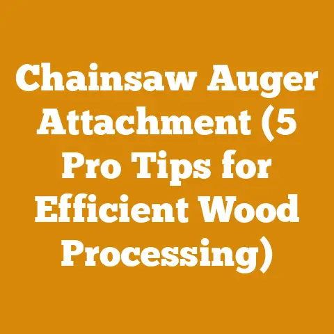 Chainsaw Auger Attachment (5 Pro Tips for Efficient Wood Processing)