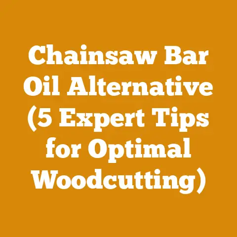 Chainsaw Bar Oil Alternative (5 Expert Tips for Optimal Woodcutting)