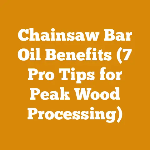 Chainsaw Bar Oil Benefits (7 Pro Tips for Peak Wood Processing)
