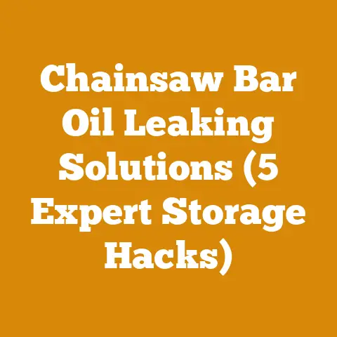 Chainsaw Bar Oil Leaking Solutions (5 Expert Storage Hacks)