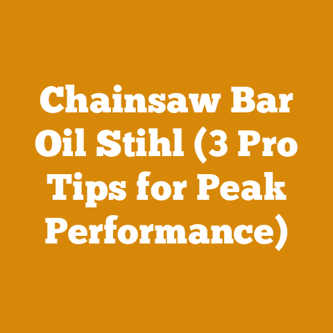 Chainsaw Bar Oil Stihl (3 Pro Tips for Peak Performance)