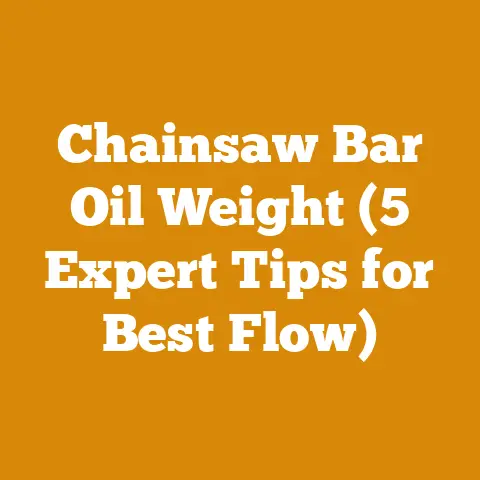 Chainsaw Bar Oil Weight (5 Expert Tips for Best Flow)