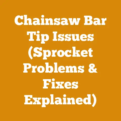 Chainsaw Bar Tip Issues (Sprocket Problems & Fixes Explained)