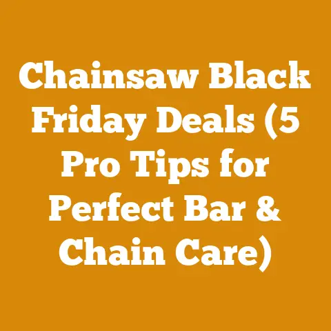 Chainsaw Black Friday Deals (5 Pro Tips for Perfect Bar & Chain Care)