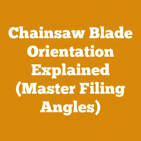 Chainsaw Blade Orientation Explained (Master Filing Angles)