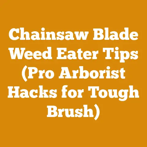 Chainsaw Blade Weed Eater Tips (Pro Arborist Hacks for Tough Brush)