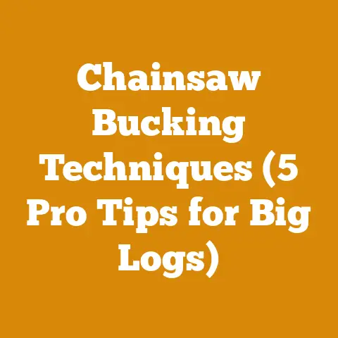 Chainsaw Bucking Techniques (5 Pro Tips for Big Logs)