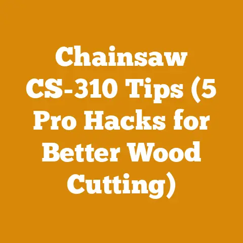Chainsaw CS-310 Tips (5 Pro Hacks for Better Wood Cutting)