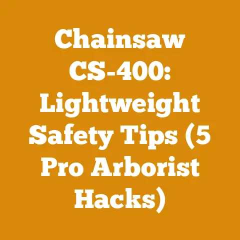 Chainsaw CS-400: Lightweight Safety Tips (5 Pro Arborist Hacks)
