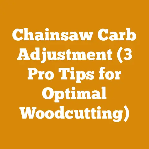 Chainsaw Carb Adjustment (3 Pro Tips for Optimal Woodcutting)