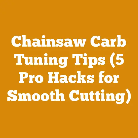Chainsaw Carb Tuning Tips (5 Pro Hacks for Smooth Cutting)