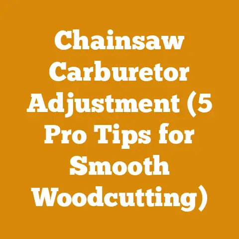 Chainsaw Carburetor Adjustment (5 Pro Tips for Smooth Woodcutting)