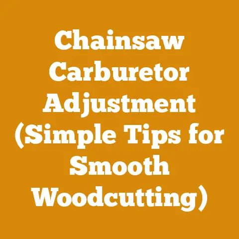 Chainsaw Carburetor Adjustment (Simple Tips for Smooth Woodcutting)