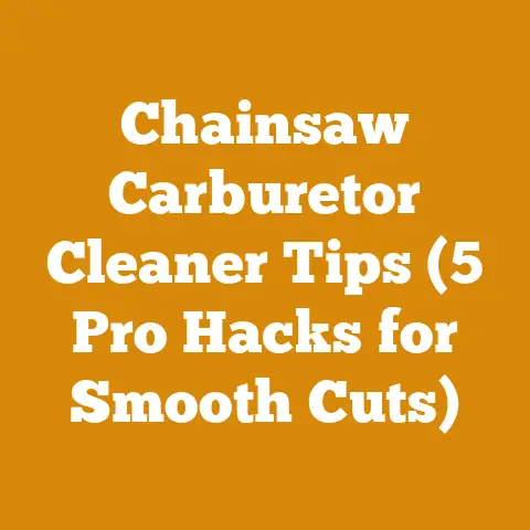 Chainsaw Carburetor Cleaner Tips (5 Pro Hacks for Smooth Cuts)