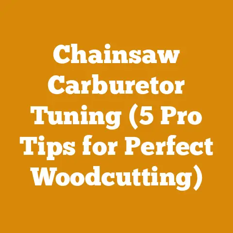 Chainsaw Carburetor Tuning (5 Pro Tips for Perfect Woodcutting)
