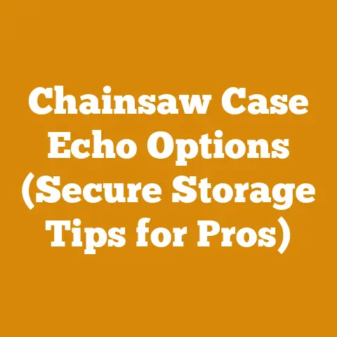 Chainsaw Case Echo Options (Secure Storage Tips for Pros)