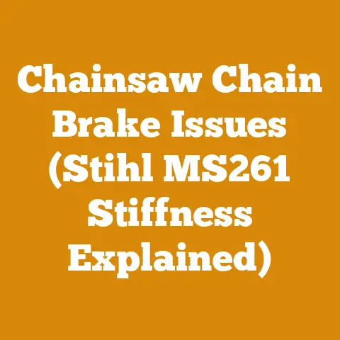 Chainsaw Chain Brake Issues (Stihl MS261 Stiffness Explained)
