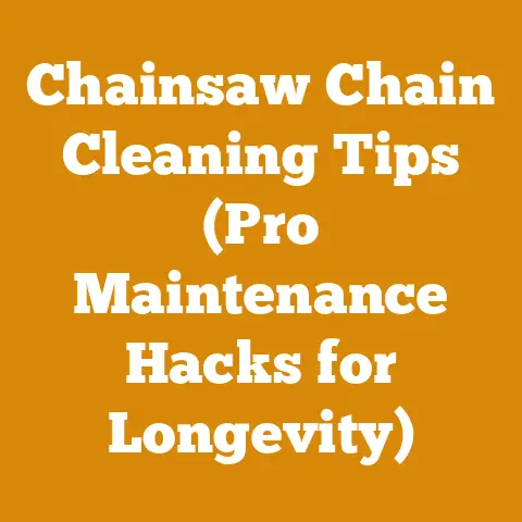 Chainsaw Chain Cleaning Tips (Pro Maintenance Hacks for Longevity)