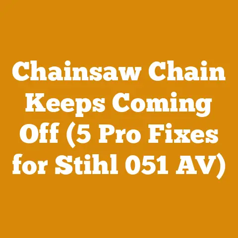 Chainsaw Chain Keeps Coming Off (5 Pro Fixes for Stihl 051 AV)