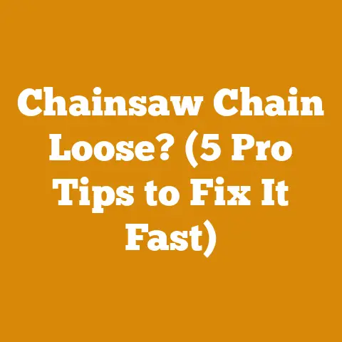 Chainsaw Chain Loose? (5 Pro Tips to Fix It Fast)
