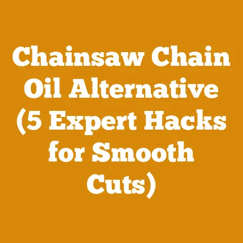 Chainsaw Chain Oil Alternative (5 Expert Hacks for Smooth Cuts)