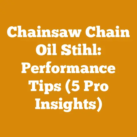 Chainsaw Chain Oil Stihl: Performance Tips (5 Pro Insights)