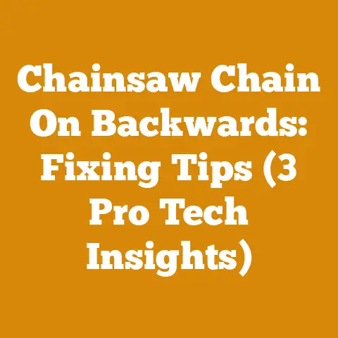 Chainsaw Chain On Backwards: Fixing Tips (3 Pro Tech Insights)
