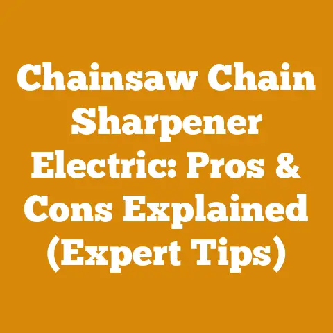 Chainsaw Chain Sharpener Electric: Pros & Cons Explained (Expert Tips)